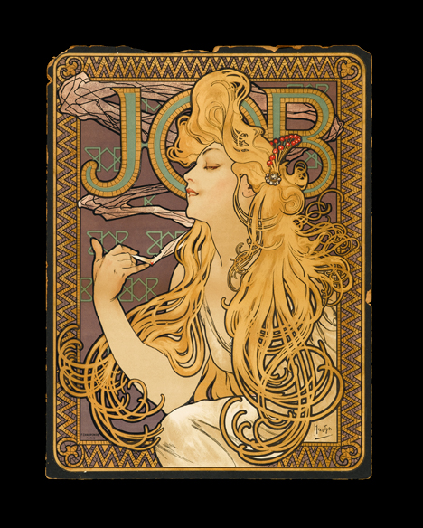 Appraisal: piece Color Lithographic Poster Mucha Alphonse Job Paris F Champenois