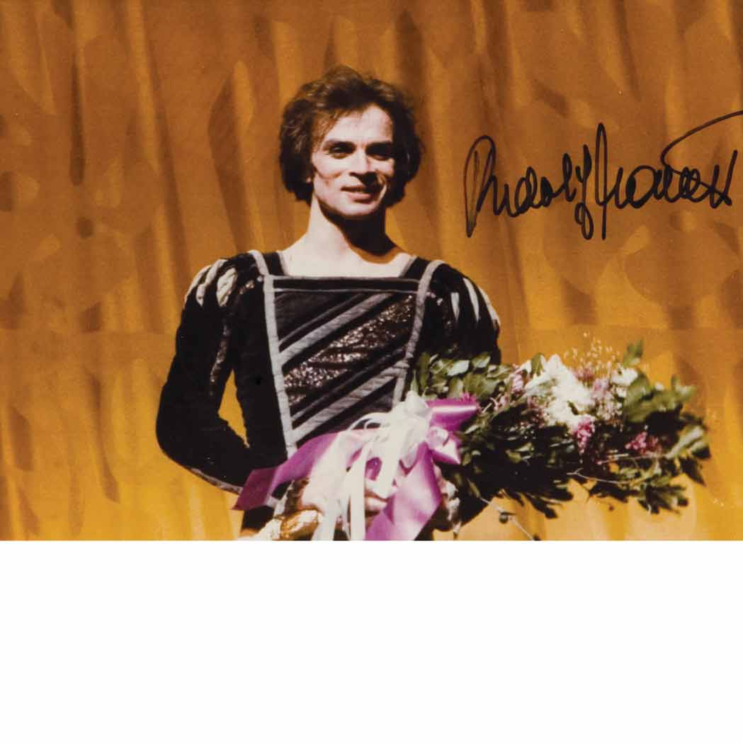 Appraisal: NUREYEV RUDOLF Group of ten signed photographs Each signed in