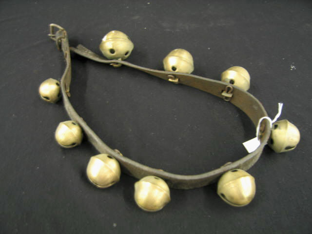 Appraisal: Victorian Strand of Brass Sleigh Bells