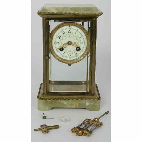 Appraisal: Herschede Clock Cincinnati OH ca - a carriage clock -day