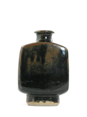 Appraisal: Bernard Leach - a Leach Pottery stoneware rectangular bottle early