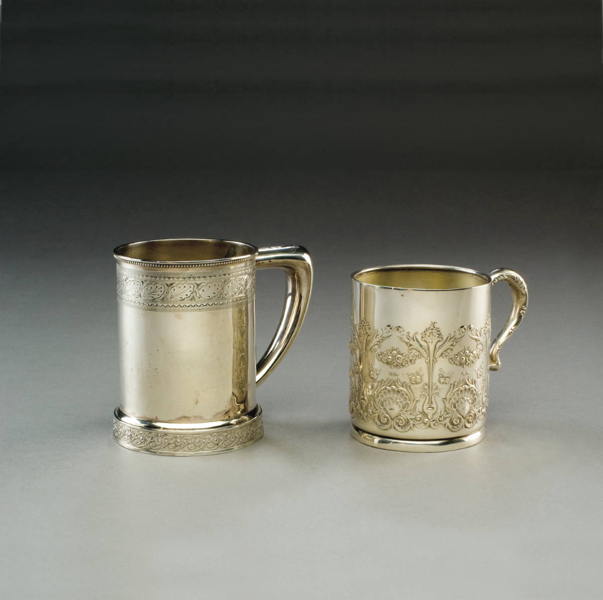 Appraisal: TWO PROVIDENCE RHODE ISLAND SILVER CHILDREN'S CUPS WHITING MFG CO