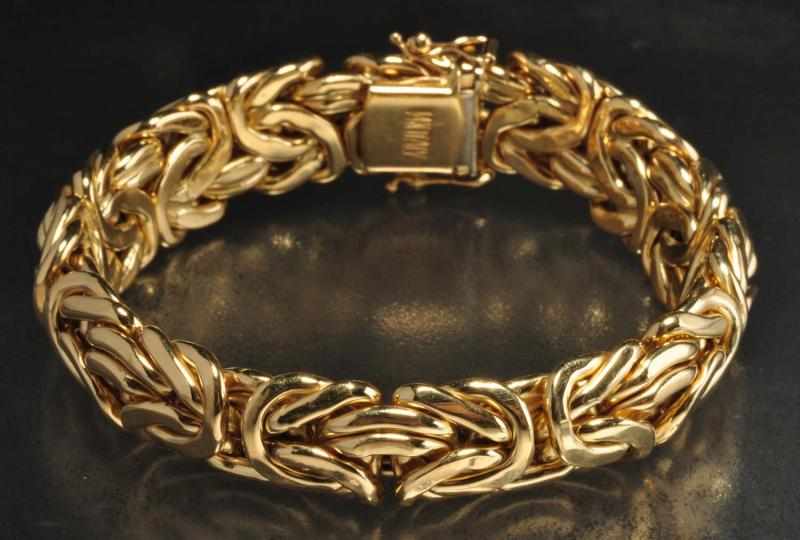 Appraisal: K Y Gold Bracelet Description Weight dwt mm wide Condition