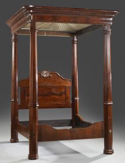 Appraisal: American Rococo Mahogany Full Tester Bed mid th century of