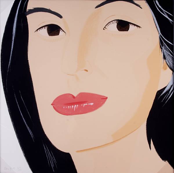 Appraisal: Alex Katz American born Ada Lithograph in colors on wove