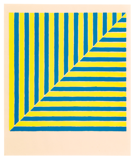 Appraisal: FRANK STELLA Untitled Rabat Color screeprint x mm x inches