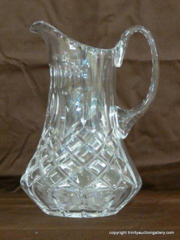 Appraisal: Early to Mid 's Cut Glass Juice Pitcher - with