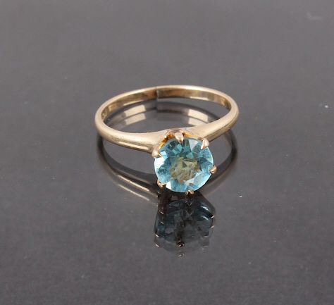 Appraisal: Blue Topaz K Gold Ring Included in this lot we