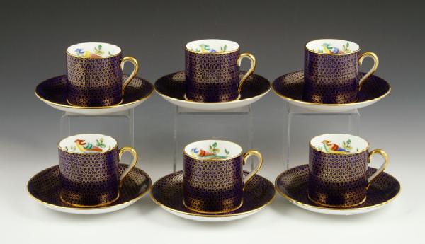 Appraisal: - Set of Hammersley Tea Cups and Saucers Set of