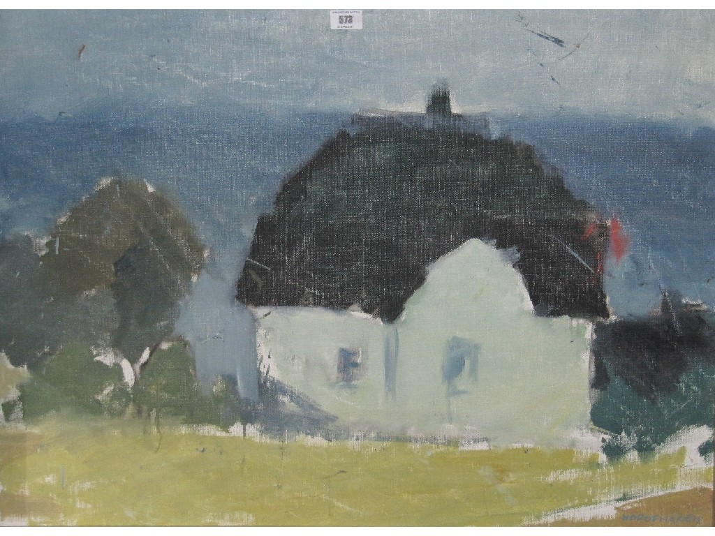 Appraisal: NORDENGREN Oil on canvas of a house signed recto and