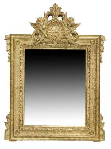 Appraisal: Louis XV style giltwood and composition wall mirror th c