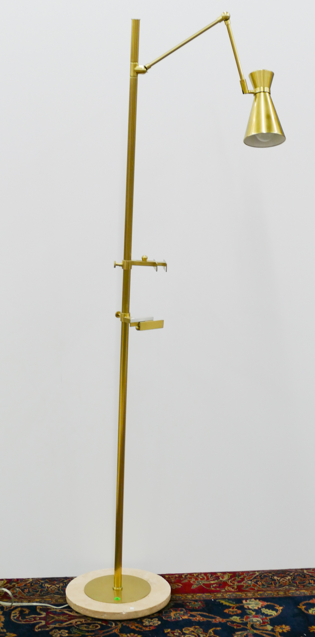 Appraisal: Jonathan Adler Modern Bristol Brass Floor Lamp with Easel ''