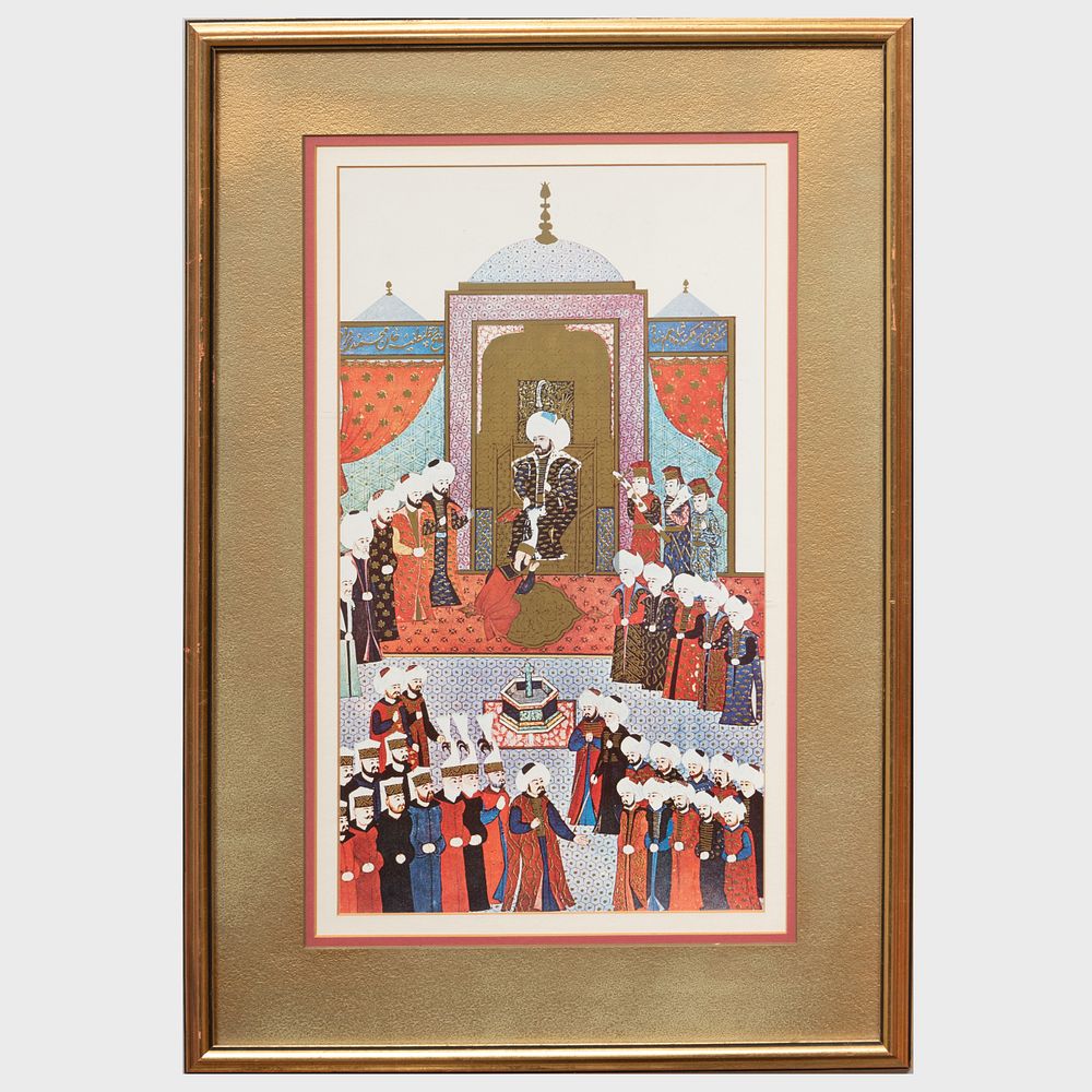 Appraisal: Indian School Three Scenes Three photomechanical reproductions Various sizes framed