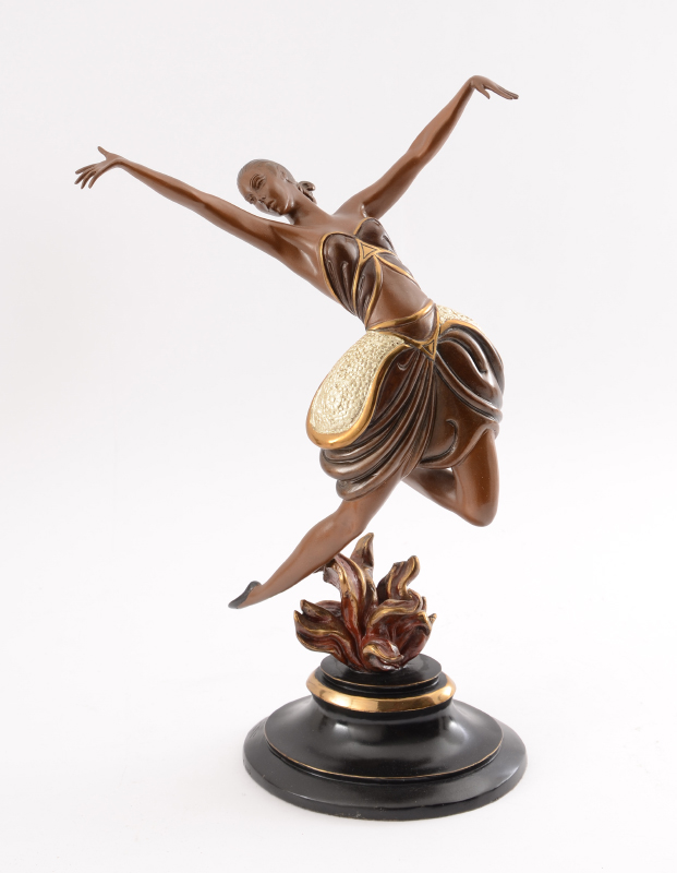 Appraisal: ERTE ''DANSEUSE'' BRONZE '' h signed and numbered Fine Art