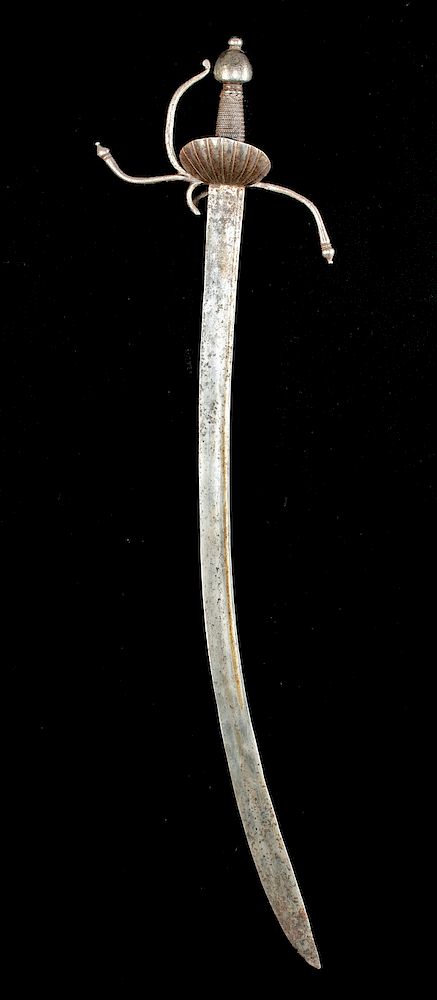 Appraisal: th C Spanish Colonial Steel Broad Rapier North America New