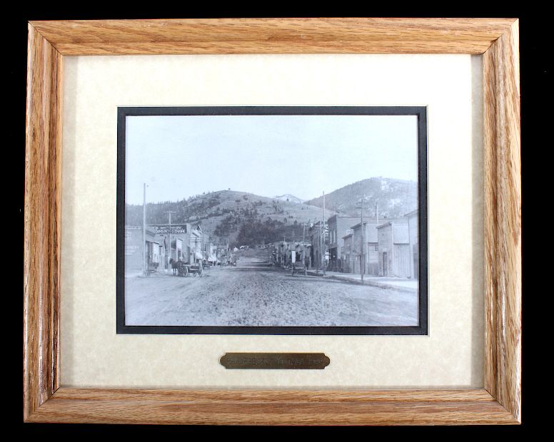 Appraisal: Philipsburg Montana Framed Photograph Featured in this lot we have