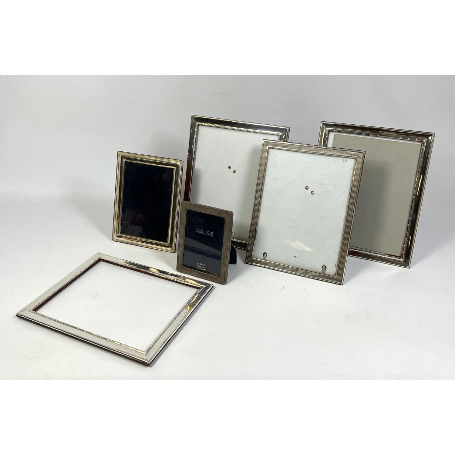 Appraisal: Collection of Sterling Silver Photo Frames Dimensions H inches W