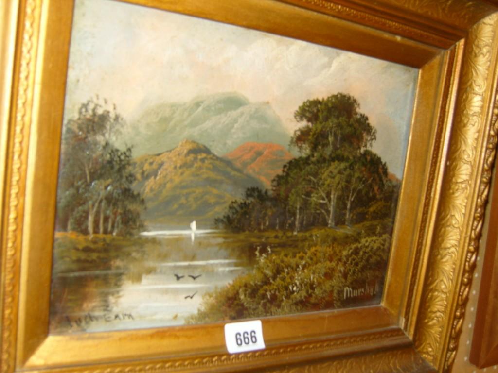 Appraisal: A late th century oil painting on board of a