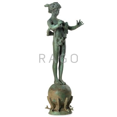 Appraisal: Frederick William MacMonnies American - Pan of Rohallion - Bronze