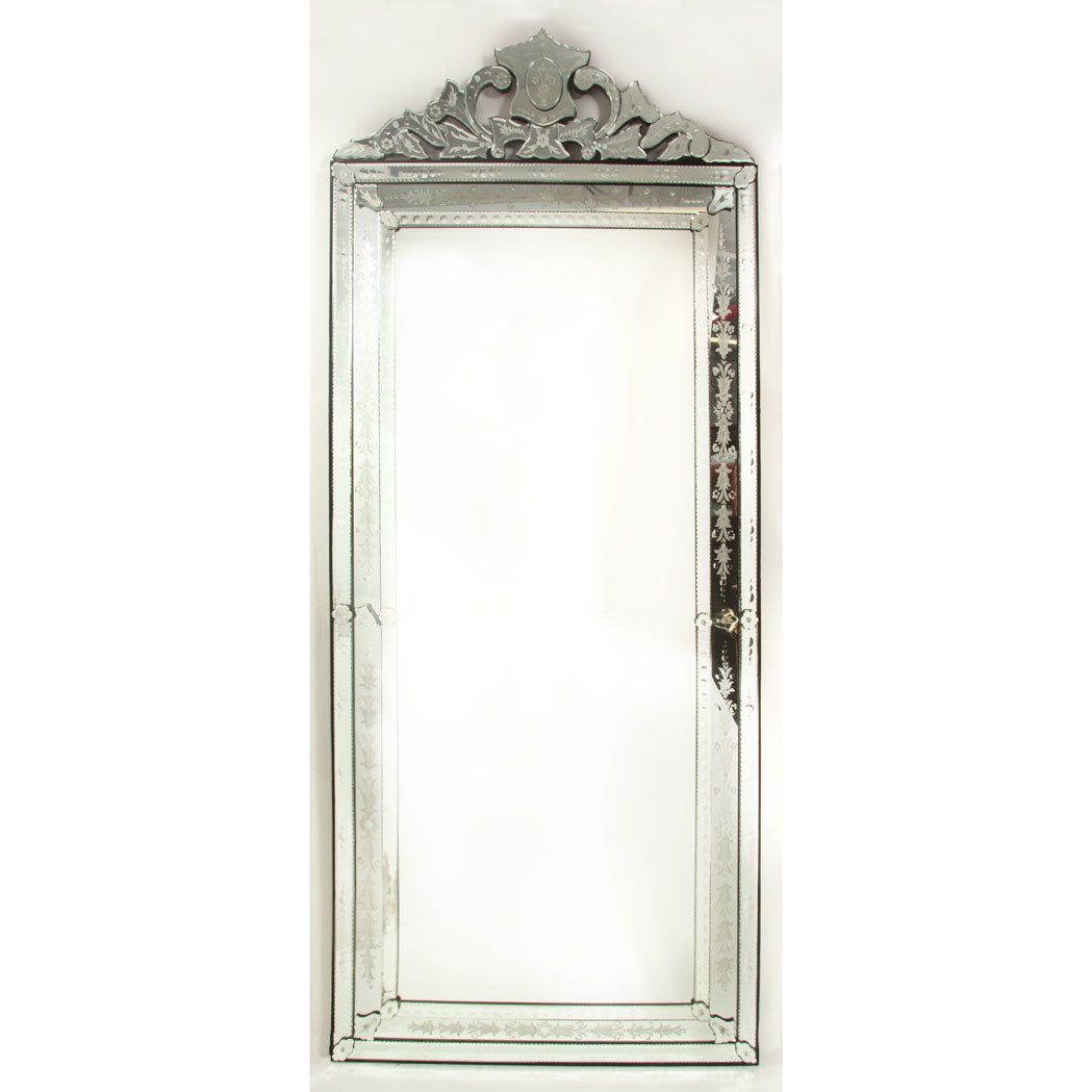 Appraisal: Venetian Mirror Framed Mirror The rectangular mirror plate with an