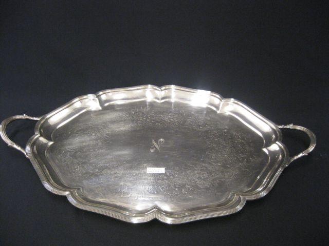 Appraisal: Silverplate Serving Tray by Bigelow Kennard x