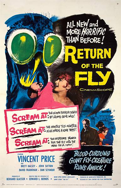 Appraisal: The Return of the Fly th Century Fox one-sheet condition