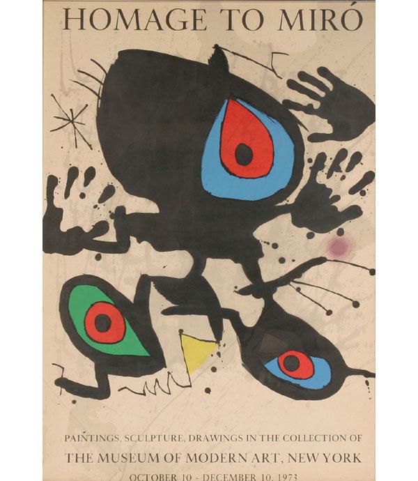 Appraisal: Joan Miro Spanish - Homage to Miro Museum of Modern