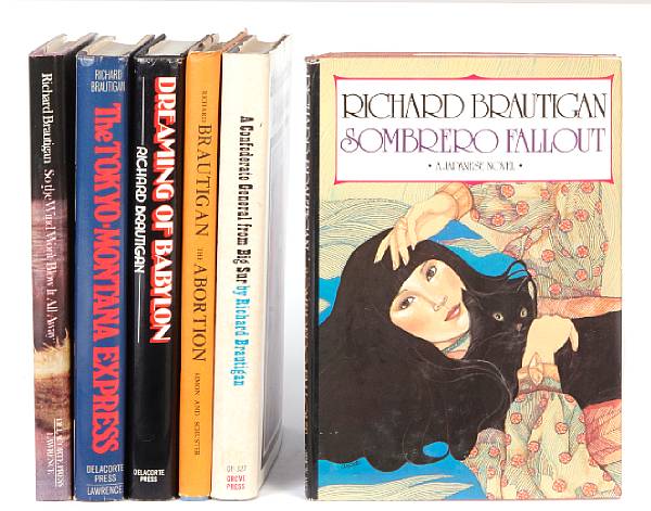 Appraisal: Brautigan Richard volumes incl A Confederate General From Big Sur