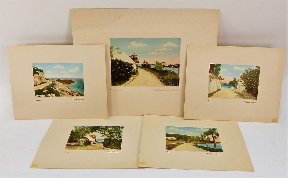 Appraisal: H Marshall Gardiner Colored Bermuda Photographs H Marshall Gardiner Canada