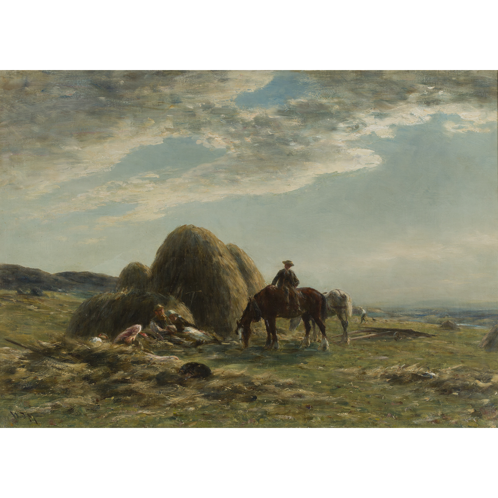 Appraisal: WILLIAM DARLING MCKAY R S A SCOTTISH - HAYMAKERS REST