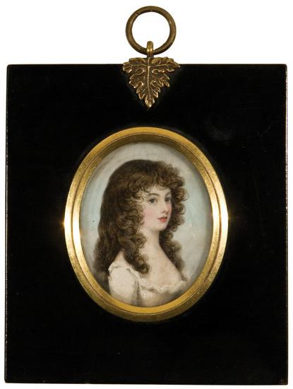 Appraisal: Frederick Buck - Portrait miniature of Miss Bessy Edgeworth in