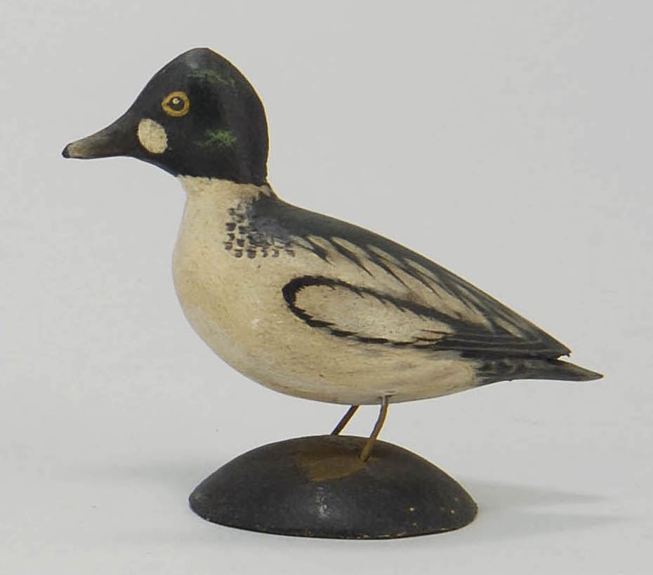 Appraisal: MINIATURE GOLDENEYE DRAKE By A E Crowell of East Harwich