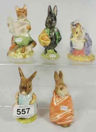 Appraisal: Royal Albert Beatrix Potter Figure Foxy Reading Mrs Flopsy Bunny