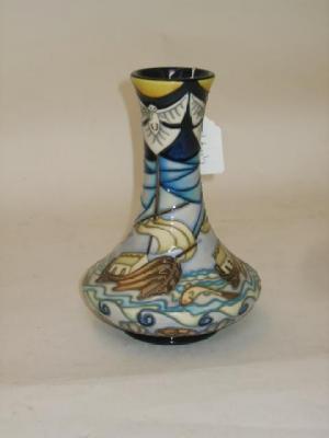 Appraisal: A MOORCROFT POTTERY VASE dated ' of bottle form tube