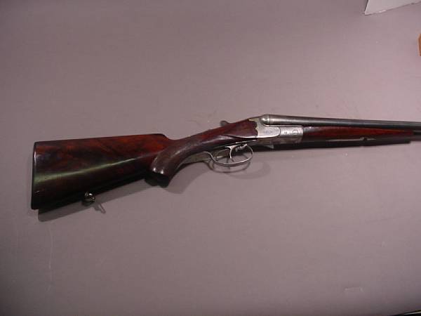 Appraisal: A gauge German double barrel boxlock shotgun by Fischer Serial