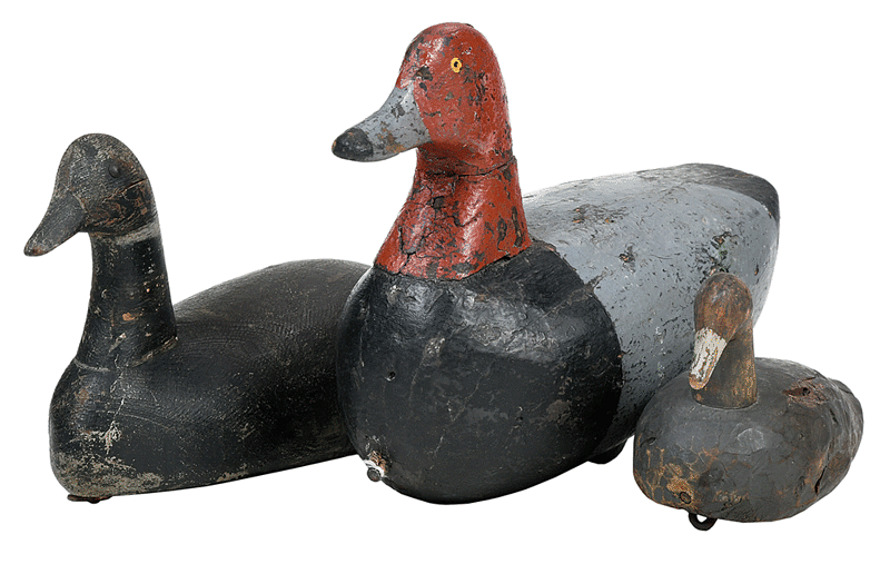 Appraisal: Three North Carolina Decoys late th th century large brant