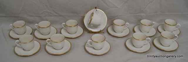 Appraisal: Lenox China Mansfield Demitasse Cup Saucer'sThis is one of the