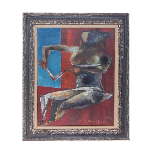 Appraisal: Unknown Latin American School Untitled oil on canvas x -