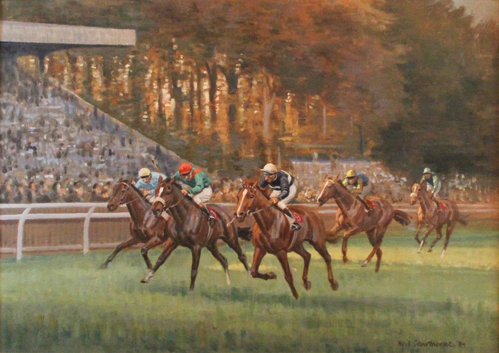 Appraisal: NEIL CAWTHORNE BRITISH - JULY COURSE - NEWMARKET Oil on