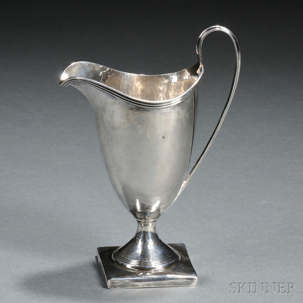 Appraisal: George III Sterling Silver Creamer London Peter Ann Bateman maker