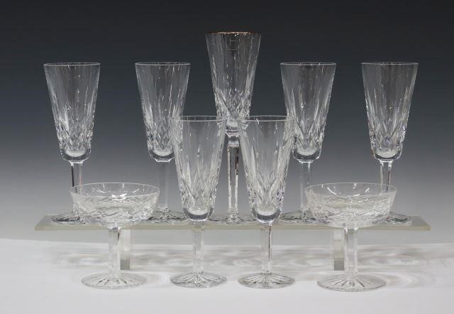 Appraisal: lot of Waterford Lismore cut crystal glasses acid-etched mark underfoot