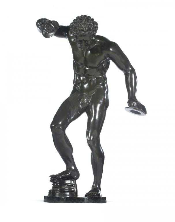 Appraisal: A BRONZE REDUCTION OF THE DANCING FAUN AFTER THE ANTIQUE