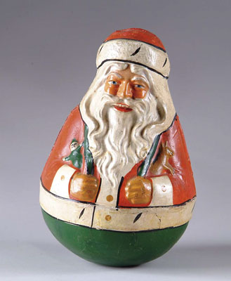 Appraisal: SCHOENHUT SANTA ROLY-POLY A very fine example of an early