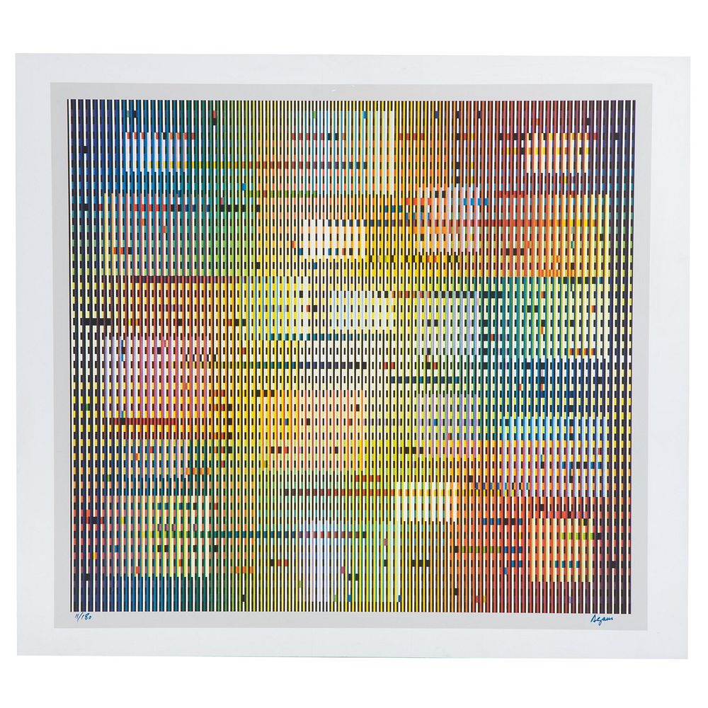 Appraisal: Yaacov Agam La Tapagraphie serigraph Israeli b Serigraph on coated