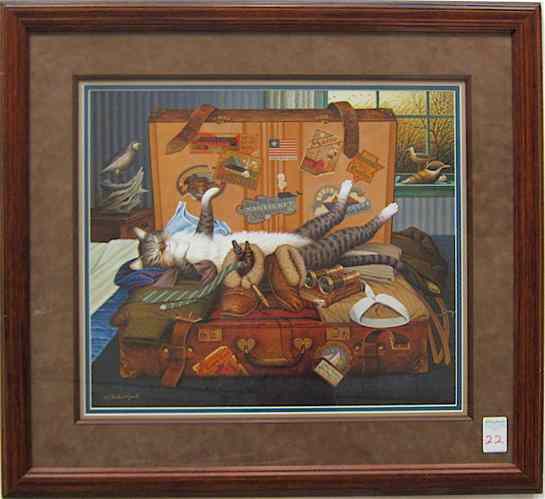 Appraisal: CHARLES WYSOCKI LIMITED EDITION PRINT American - titled ''Mabel the