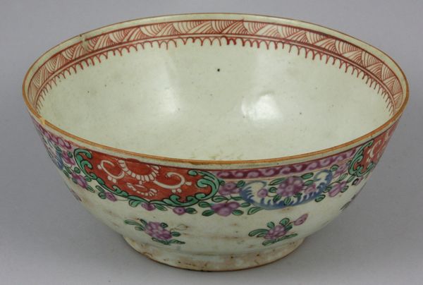 Appraisal: th- th Century Chinese porcelain bowl h x minor rim