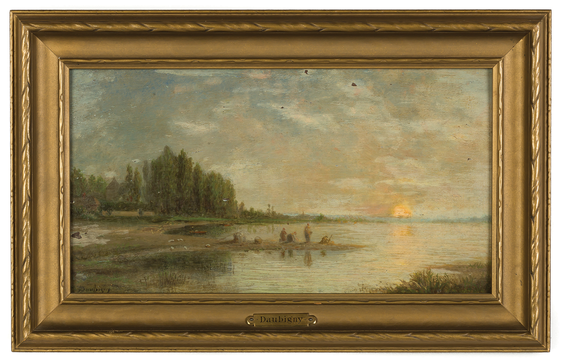 Appraisal: Charles Francois Daubigny French - Marsh Scene Signed lower left