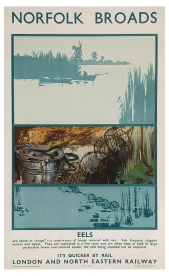 Appraisal: MASON Frank H - NORFOLK BROADS LNR lithograph in colors