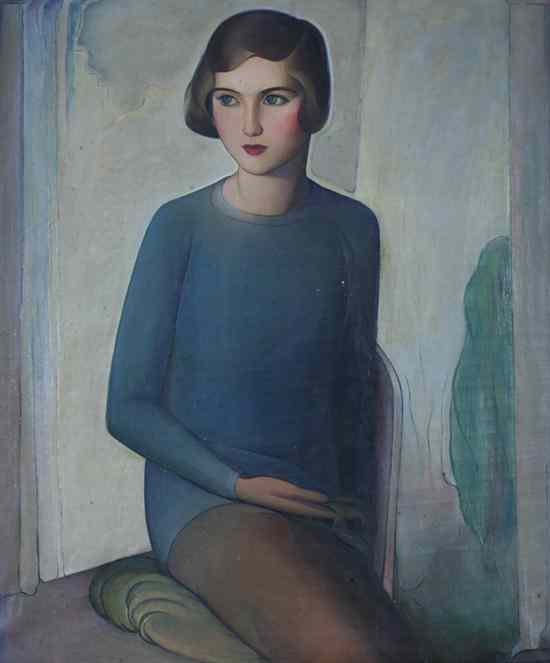 Appraisal: NORMAN G WRIGHT American th century PORTRAIT OF YOUNG WOMAN