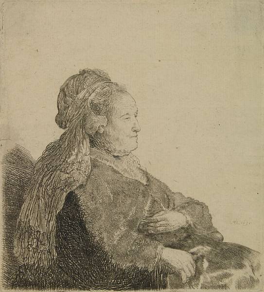 Appraisal: Property from various owners The Artist's Mother Seated in an